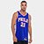 Regata Jersey NBA Nike Philadelphia 76ers Joel Embiid Nº 21 - Masculina - Azul Escuro