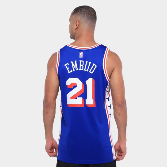 Regata Jersey NBA Nike Philadelphia 76ers Joel Embiid Nº 21 - Masculina