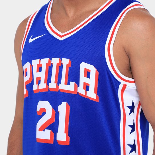 Regata Jersey NBA Nike Philadelphia 76ers Joel Embiid Nº 21 - Masculina