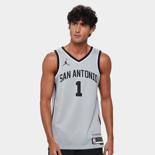 Regata Jersey NBA Nike San Antonio Spurs Victor Wembanyama Nº 1 Masculina