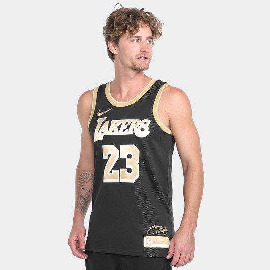 Regata Jersey NBA Nike Select Series Los Angeles Lakers Lebron James Nº 23 - Masculina