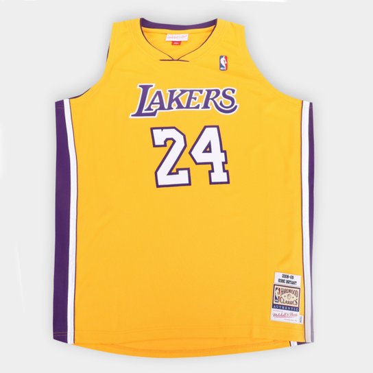 Regata Mitchell e Ness Plus Size Authentic Jersey Lakers Kobe Bryant Masculina