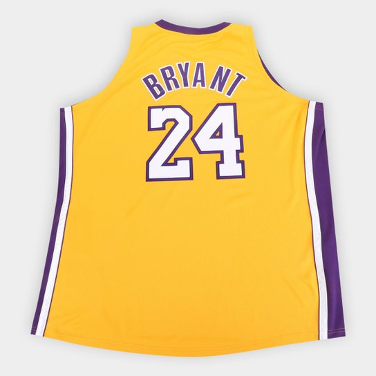 Regata Mitchell e Ness Plus Size Authentic Jersey Lakers Kobe Bryant Masculina