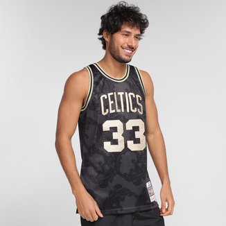 Regata NBA Boston Celtics Larry Bird nº33 Mitchell & Ness Golden Masculina