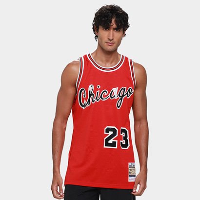 Regata NBA Chicago Bulls Michael Jordan Nº 23 Mitchell & Ness