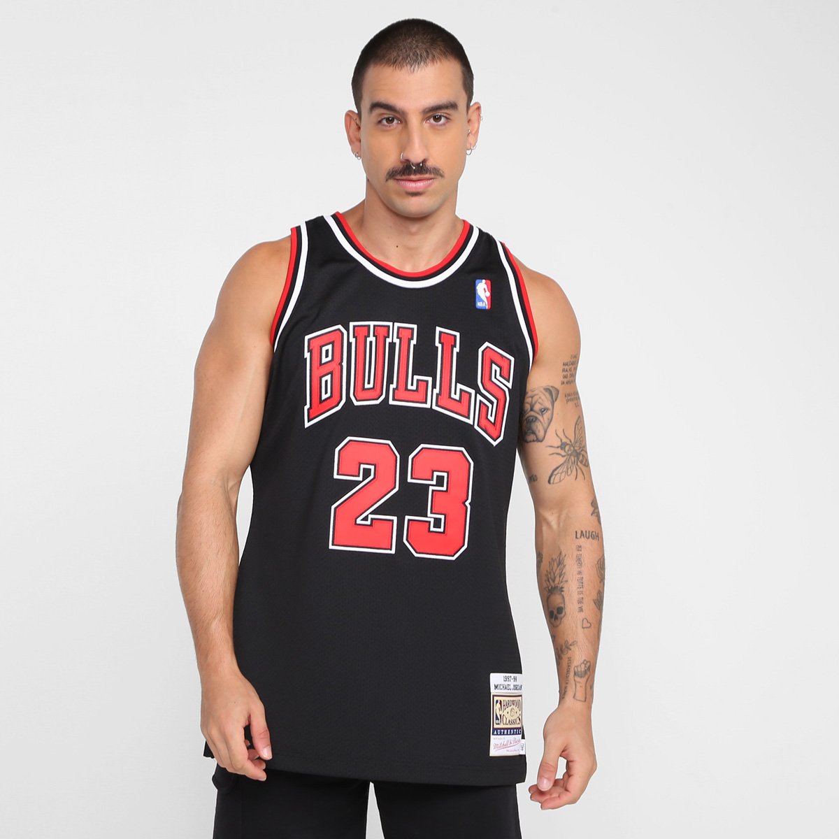 Regata NBA Chicago Bulls Mitchell e Ness Authentic Alternate Michael Jordan Masculina