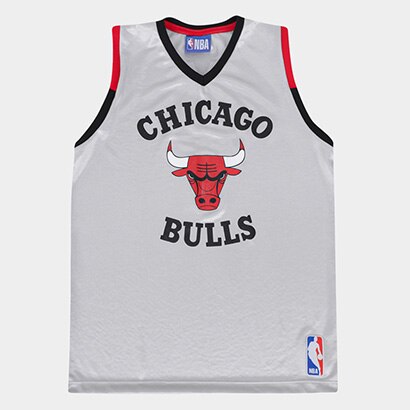 Regata NBA Juvenil Chicago Bulls Sandbox Braziline - Prata