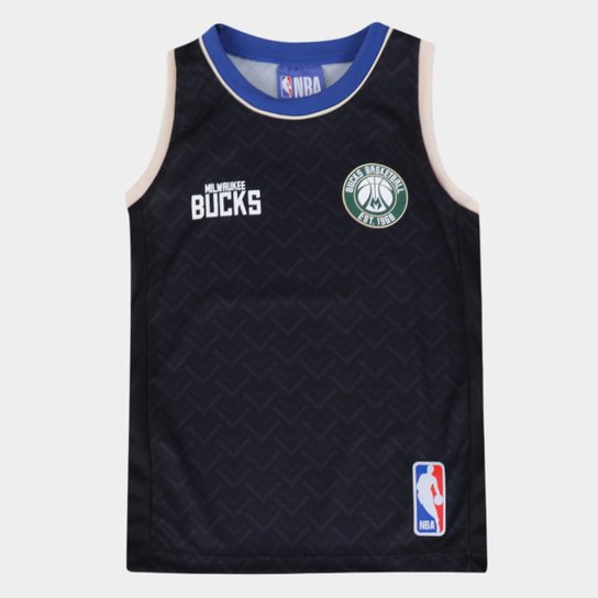 Regata NBA Juvenil Milwalkee Bucks Terms Braziline