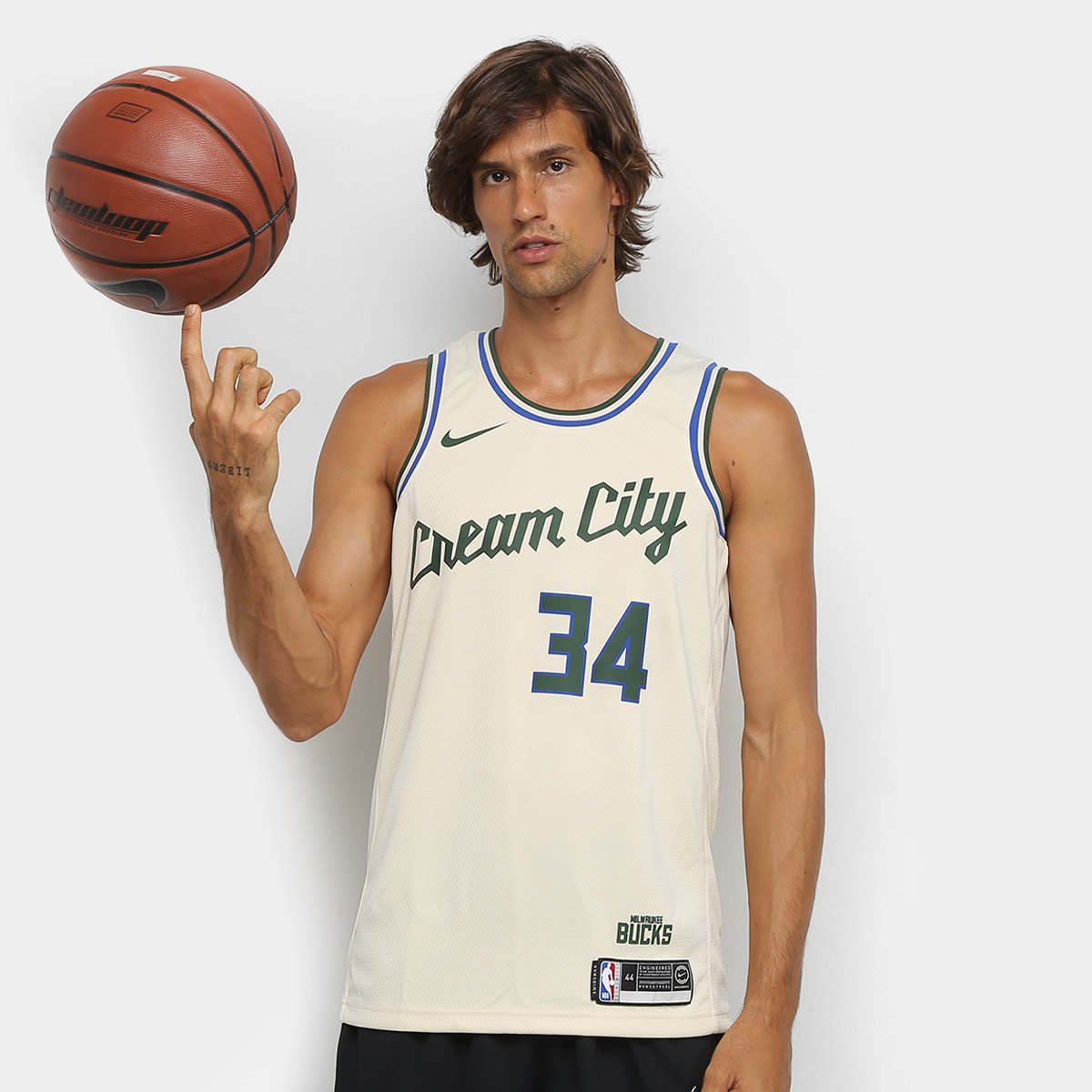 Regata NBA Milwaukee Bucks Nike Swingman Jersey Masculina Verde regata-nba-milwaukee-bucks-nike-swingman-jersey-masculina-verde