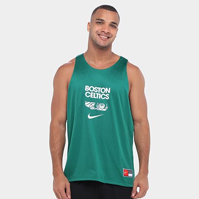 Regata NBA Nike Boston Celtics Masculina - Verde+Branco