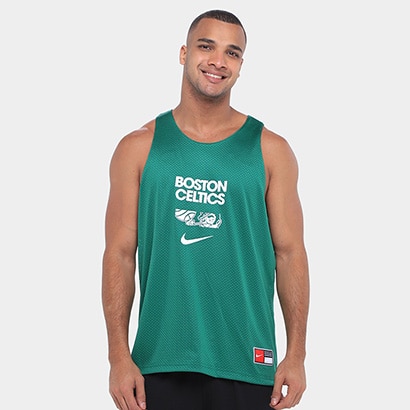 Regata NBA Nike Boston Celtics Masculina - Verde+Branco