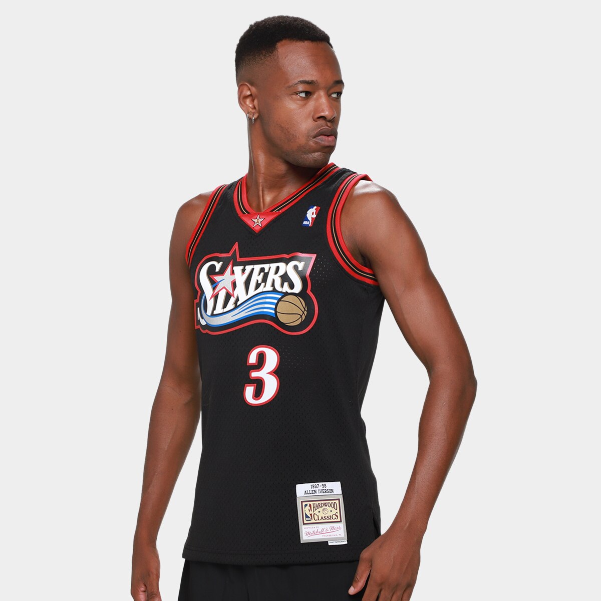Regata NBA Philadelphia Allen Iverson Mitchell & Ness Masculina