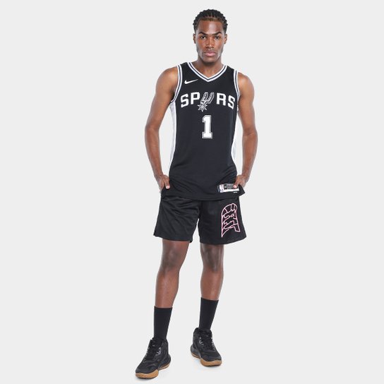 Regata NBA San Antonio Spurs Victor Wembanyama N° 1 Nike Masculina