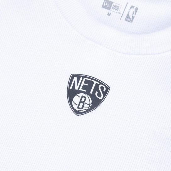Regata New Era Cropped NBABrooklyn Nets Logo Feminino