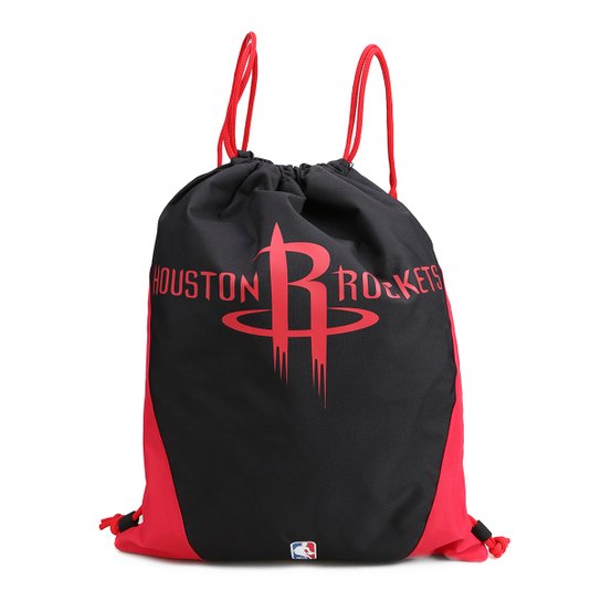 Sacola NBA Houston Rockets DMW Gym Sack - Preto+Vermelho