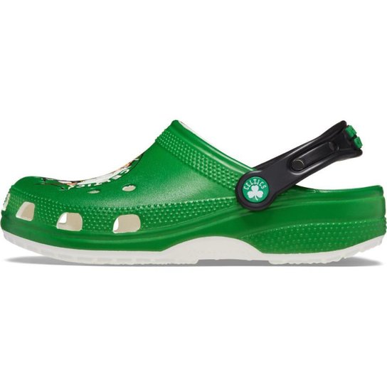 Sandália crocs nba boston celtics clog white