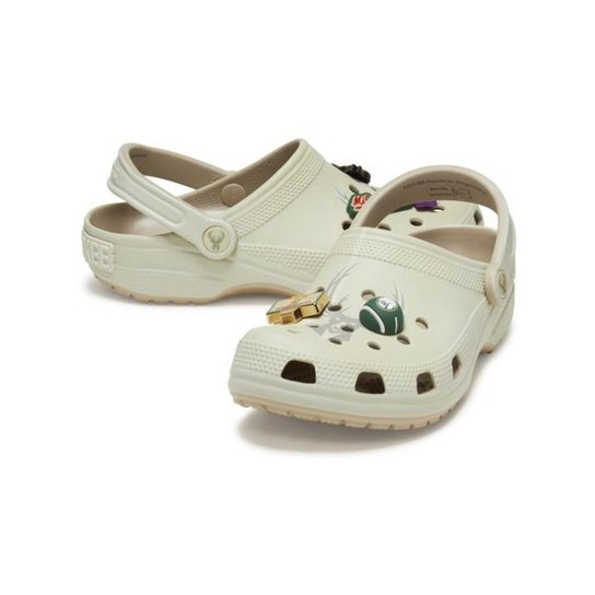 Sandália crocs nba bucks elevated classic clog multi