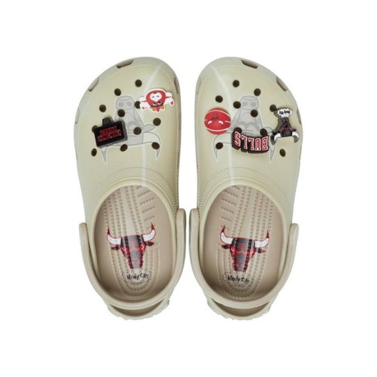Sandália crocs nba bulls elevated classic clog multi