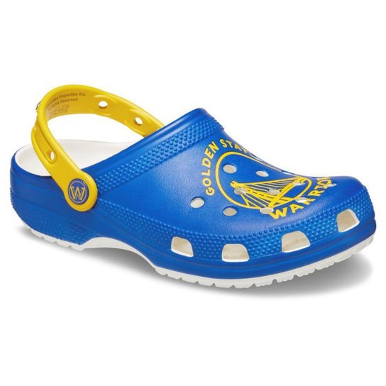 Sandália crocs nba gs warriors clog white