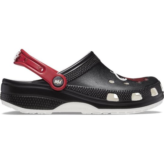 Sandália crocs nba miami heat black