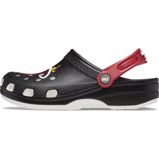 Sandália crocs nba miami heat black