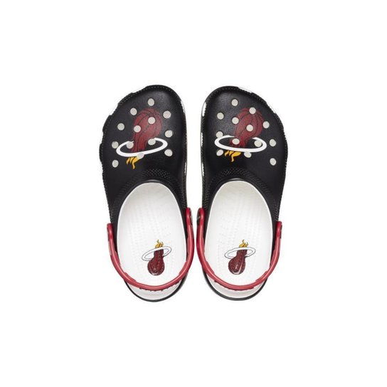 Sandália crocs nba miami heat black