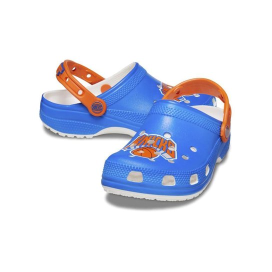 Sandália crocs nba new york knicks white