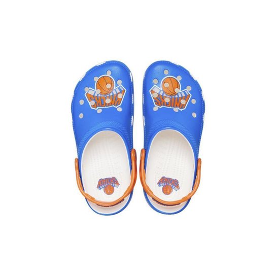 Sandália crocs nba new york knicks white
