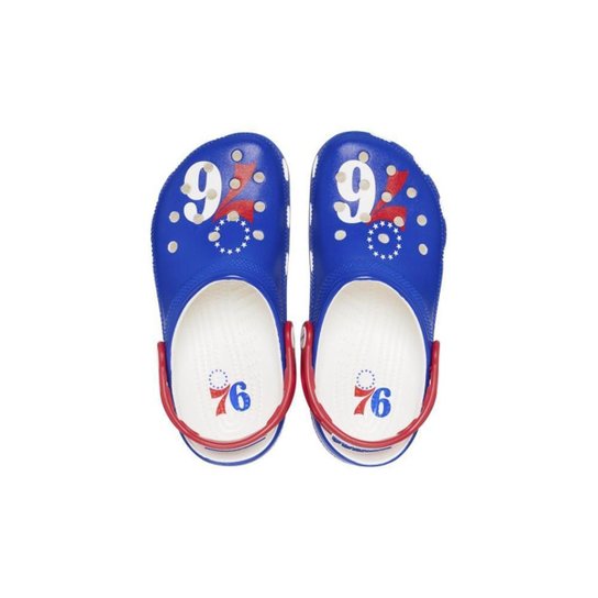Sandália crocs nba philadelphia 76ers white