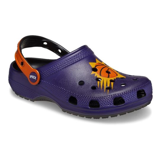 Sandália crocs nba phoenix suns classic clog black