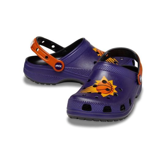 Sandália crocs nba phoenix suns classic clog black