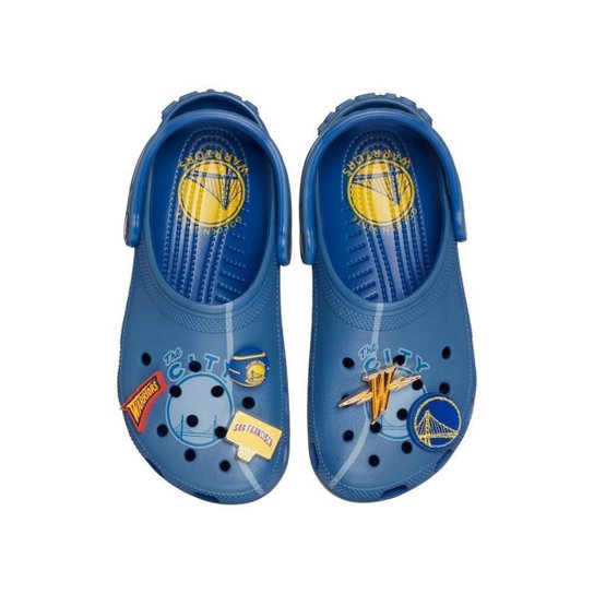 Sandália crocs nba warriors elevated classic clog multi