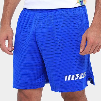Short NBA Nike Dallas Mavericks Masculino - Azul