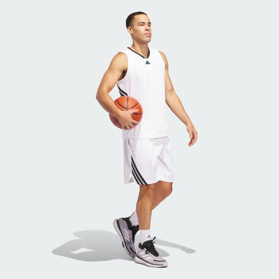 Shorts Basquete Legends Três Listras Masculina