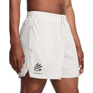 Shorts de Basquete Masculino Under Armour Curry Splash 2GG Branco