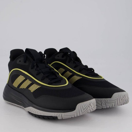 Tênis Adidas Own The Game 3.0 Preto e Amarelo