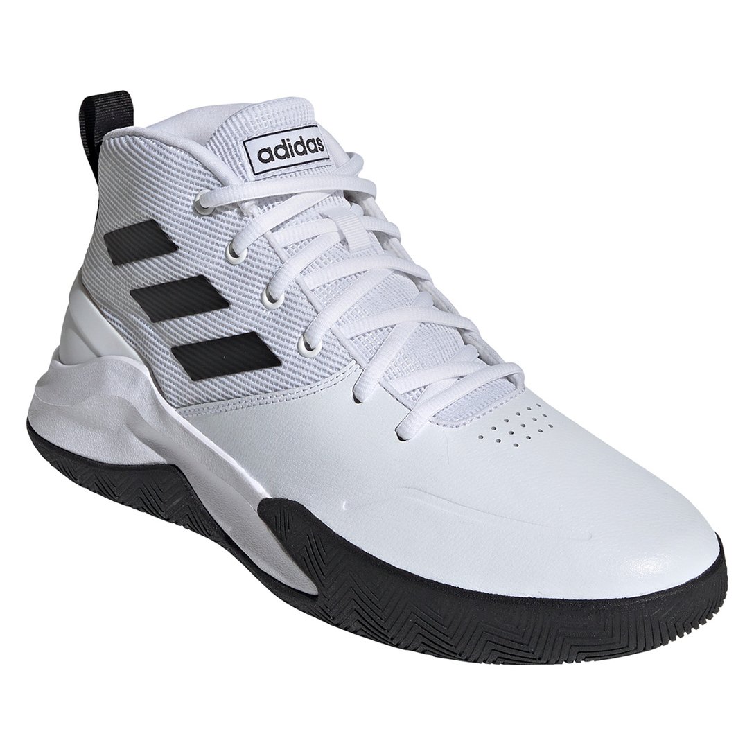 Tênis Adidas Own The Game Masculino Branco e Preto Loja NBA