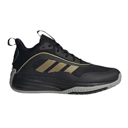 Tênis Adidas Ownthegame Basquete Preto e Dourado - Masculino 43
