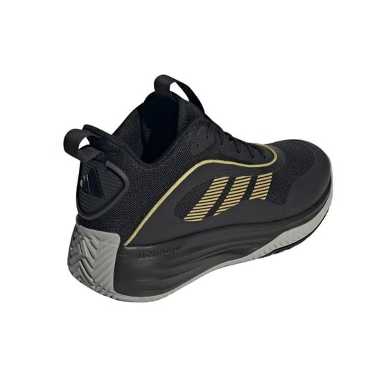 Tênis Adidas Ownthegame Basquete Preto e Dourado - Masculino 43