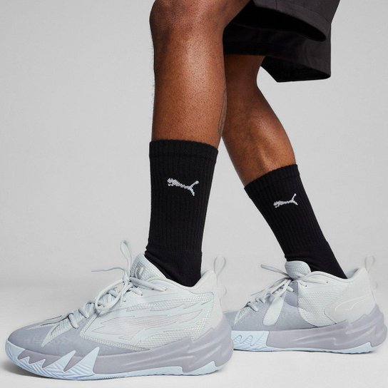 Tênis Couro Puma NBA Scoot 1 Grey Ice