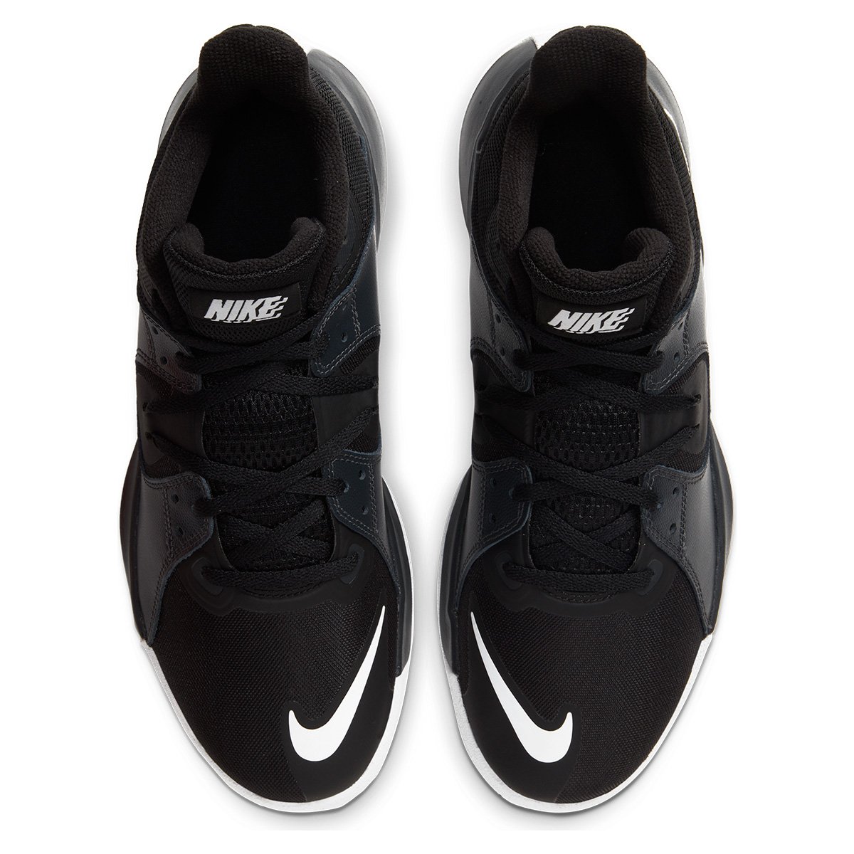 nike fly by mid preto e dourado