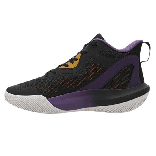 Tênis Under Armour Bankshot Basquete Preto e Roxo - Masculino 48