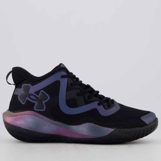 Tênis Under Armour Bankshot SE Preto e Roxo