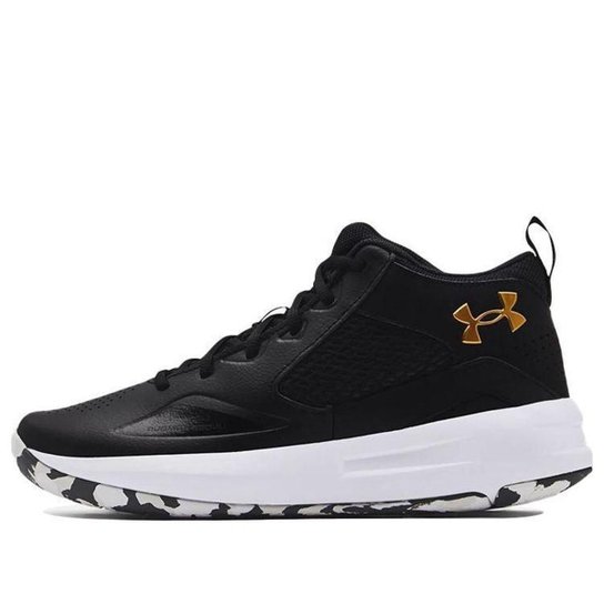 TENIS UNDER ARMOUR BASQUETE GS LOCKDOWN 5 PRETO E CINZA 38