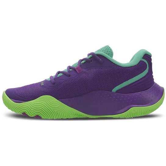 Tênis Under Armour Buzzer 2 Turquesa e Verde Limao Masculino