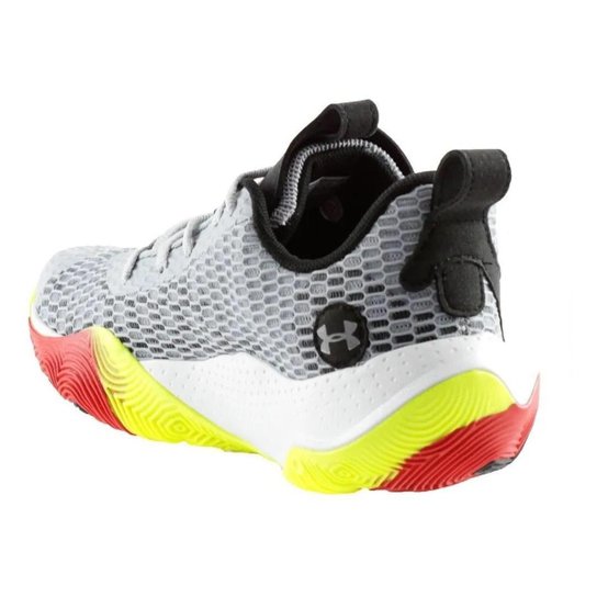 Tenis Under Armour Spawn 3 - Cinza e Limão
